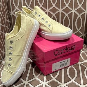 Corkys Women's Athletic Shoes in Butter Yellow